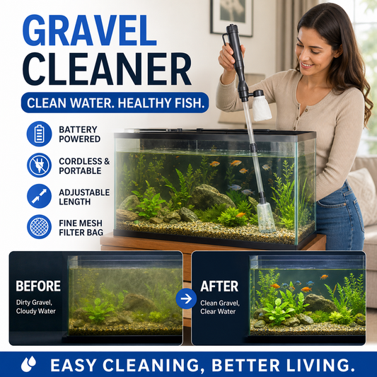 50% off 🔥 Electric Aquarium Gravel Cleaner