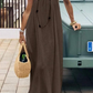 💃LAST DAY SAEL 50% OFF!!✨Women's Solid Color Cami Lounge Dress, Elegant Sleeveless Long Dress for Summer, Ladies Sleepwear for Indoor Wear💕
