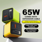 🔥65W Fast Charging Phone Charger Block with Retractable 80cm Type-C Cable