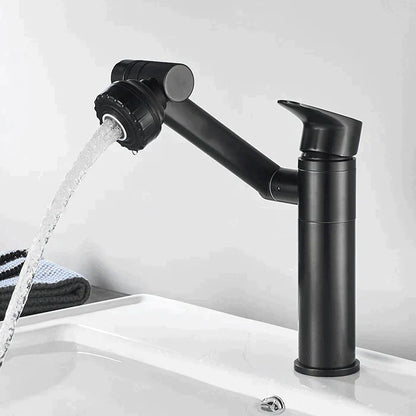 Single Hole Hot And Cold Water Faucet Universal Swivel Basin Faucet