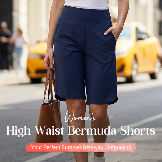 ⏰Last Day Sale 50% OFF🔥Women's High-Waist Yoga Shorts with Pockets