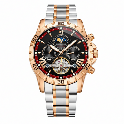 ⚠️ Blending into the crowd? This rose gold timepiece turns heads in meetings. Your moment to shine! ✨⌚
