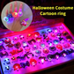 🎁LED Light Halloween Glowing Ring😍 - Set with 5pcs