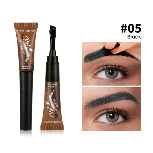 5-Color Tear-Off Brow Tint – Waterproof, Non-Fading, Long-Lasting Pigment for Precise Brow Definition & Effortless Wild Brow Looks