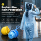 ☔Mini Ball Raincoat with Keychain – Compact Disposable Rain Poncho Helps Protect from Sudden Showers, for Hiking, Festivals, Travel ✨
