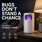 🦟 USB-muggenlamp met stille ventilator en opvangbak