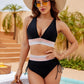 ⏳Last Day Promotion 50% OFF⛱️2026 High Waisted Tummy Control Color Block Bikini Sets