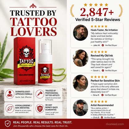 🎨 50% OFF | Tattoo Aftercare Moisturizing Spray 💧 Hydrating Mist for Vibrant & Healthy Ink