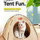 Miniature camping tent for doll photography