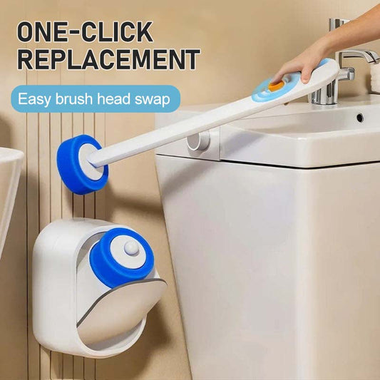 🔥Hot Sale 50% OFF🔥 That Germy Brush by Your Toilet? Gone! Disposable Toilet Wand System – Click On, Scrub, Click Off. Zero Touch. 🚽
