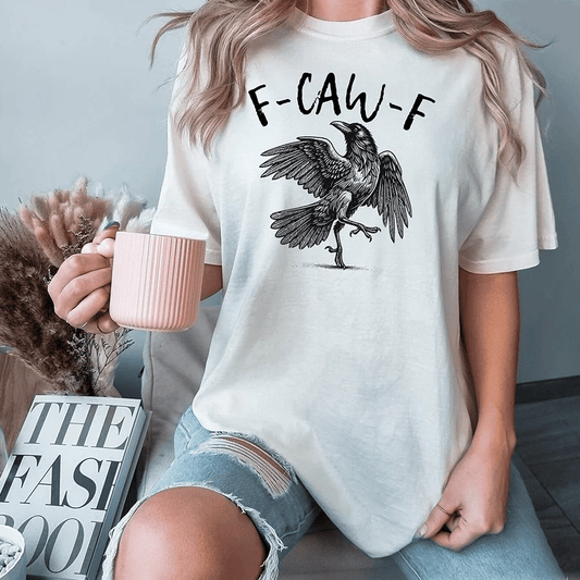 ✨Humorous Crow Graphic T-Shirt – Say It With a Caw!