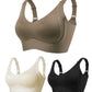 💕Subtle Striped Seamless Bra with W-Support – Comfort & Style!