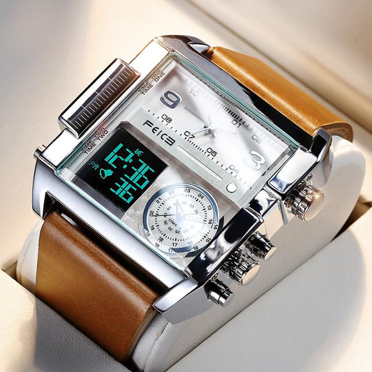 ⏳Time-Limited Special⏰50mm Oversized Sport Watch – Dual movement, luminous hands, water resistant. Easy to read, built to last. Great value for sports & work. 🛡️⌚