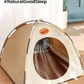 Miniature camping tent for doll photography