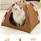 Miniature camping tent for doll photography