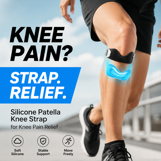 Silicone Patella Knee Strap for Knee Pain Relief