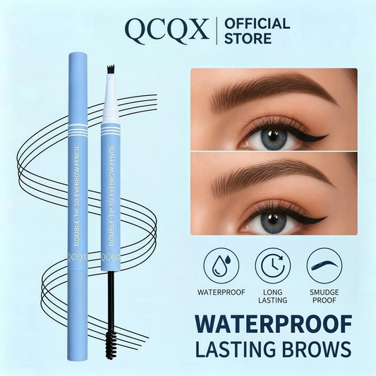 🔥Hot Sale 50% OFF🔥 Draw Like a Pro! 2-in-1 Waterproof Brow Pencil + Gel – Micro-Lines That Mimic Real Hairs 🖌️