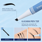 Water-resistant 2-in-1 mini eyebrow pencil and colored eyebrow gel: long-lasting eyebrow makeup to create natural and realistic lines that mimic hairs.