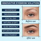 Water-resistant 2-in-1 mini eyebrow pencil and colored eyebrow gel: long-lasting eyebrow makeup to create natural and realistic lines that mimic hairs.