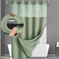 🔥Hot Sale 50% OFF🔥 Waffle Shower Curtain – Hotel Style, 180GSM, Water-Repellent, 183*190cm🚿