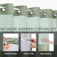 🔥Hot Sale 50% OFF🔥 Waffle Shower Curtain – Hotel Style, 180GSM, Water-Repellent, 183*190cm🚿