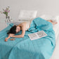 ❄️Hot Summer Sale 50% Off🧊 No more kicking off sheets at 2AM! Breathable comforter regulates temp while you snooze. 💤