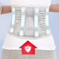 Waist protector with breathable steel plate and pressed mesh with hea