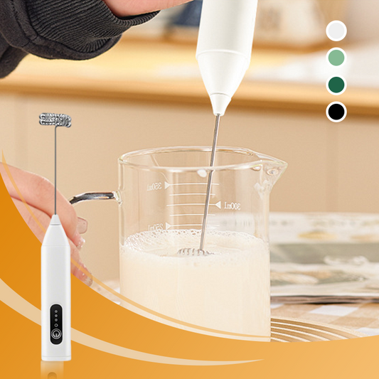 🔥Hot Sale 50% OFF🔥 Electric Drink Foam Mixer – 3-Speed USB Rechargeable, 304 Steel, 15s Froth ☕