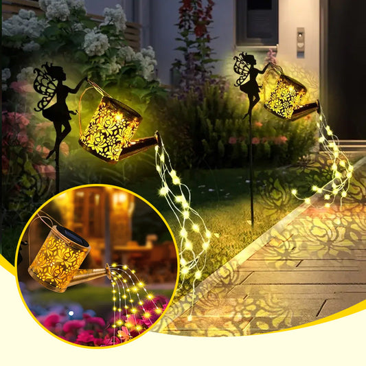 Outdoor Garden Solar Watering Can with Lights