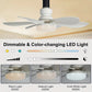 🔥Sale 58%OFF-💡🔥2-IN-1 PORTABLE CEILING FAN & LIGHT with Remote Control