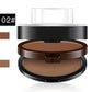 Instant adjustable eyebrow stamp with two-color brow powder