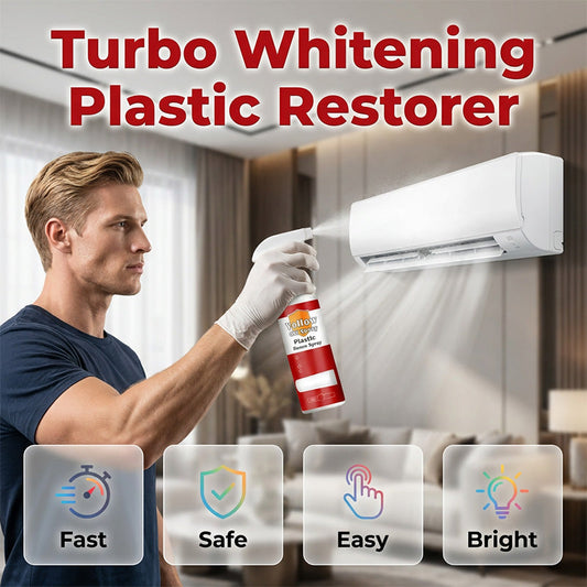 The Ultimate Fix for Yellowed Plastic. 💪 No sanding. No painting. Just a quick spray to erase sun damage and restore your stuff. 🌞🛡️
