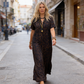 🐆 Buttery-Soft & Wrinkle-Resistant! V-Neck Leopard Maxi Dress – Flowy Floor-Length Silhouette ✨