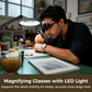 🔬 50% OFF NOW!🔍 Precision LED Magnifier Glasses – Interchangeable Lenses & Hands-Free – Tech Essential 🛠️
