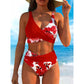 🏝️ Island Getaway Ready! ✨ Floral Print High Waist Set – Retro Chic Meets Modern Fit. 🌺
