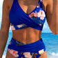 🏝️ Island Getaway Ready! ✨ Floral Print High Waist Set – Retro Chic Meets Modern Fit. 🌺