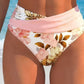 🏝️ Island Getaway Ready! ✨ Floral Print High Waist Set – Retro Chic Meets Modern Fit. 🌺