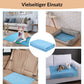 ❄️Give your furry friend a cool summer!🧊Pet Cooling Ice Silk Mat – Summer Cooling Pet Bed Pad for Dogs and Cats, Breathable Washable Sleeping Cushion for Indoor and Outdoor Use, Lightweight Cooling Crate and Sofa Pet Mat