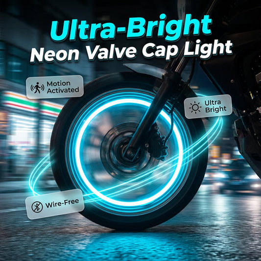Wire-Free Motorcycle Valve Cap Light
