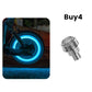 Wire-Free Motorcycle Valve Cap Light