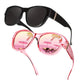 🕶️👓 50% OFF! Attention, glasses wearers: these oversized sunglasses slide right over your own glasses and make you look like a movie star—no expensive clip-ons, no fiddling with lenses!