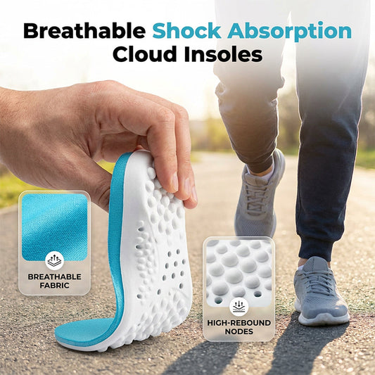 Breathable Shock Absorption Cloud Shoe Insoles