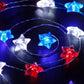 Patriotic Star String Lights - Red, White & Blue