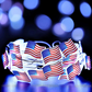 Patriotic Star String Lights - Red, White & Blue