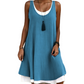 🔥Hot Sale 50% OFF🔥No Outfit Planning! Sleeveless Fake 2-Piece Dress – Effortless Chic