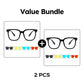 😎 Instant Street Style! 😎 Magnetic 3-in-1 Glasses. Switch lenses like a pro. Clear for work, reflective for brunch. ☕