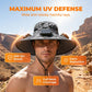 🛡️ Your Mobile Sunshade: Solar Fan Bucket Hat! 🛡️ Ditch the sweat! This hat's wide brim blocks UV rays while solar power keeps the breeze going all day. Work smarter, not hotter! ☀️🔋