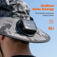 🛡️ Your Mobile Sunshade: Solar Fan Bucket Hat! 🛡️ Ditch the sweat! This hat's wide brim blocks UV rays while solar power keeps the breeze going all day. Work smarter, not hotter! ☀️🔋