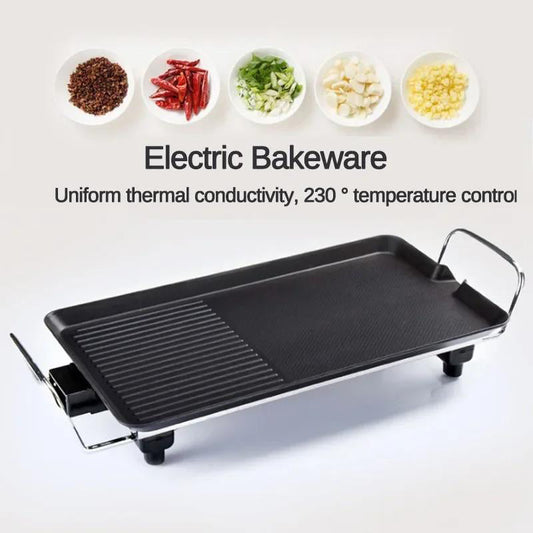 Electric Griddle with Dual Cooking Zones
