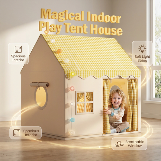 🏰 Unleash Their Inner Royalty! 👑 Turn any room into a Magical Kingdom. Watch as your child creates epic adventures in their Dream Play Tent! ✨